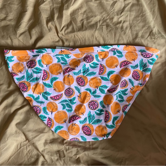 NWT NO BOUNDARIES Bikini Cotton Orange Print Lightweight Panties - Intimates - Picture 2 of 6